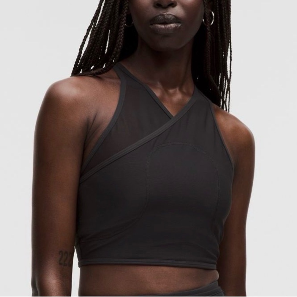 Lululemon Lululemon Mesh SLNSH Collection Black / Yellow Serpentine Top XL